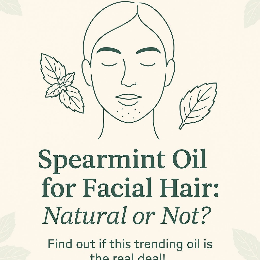 Spearmint essential oil for facial hair