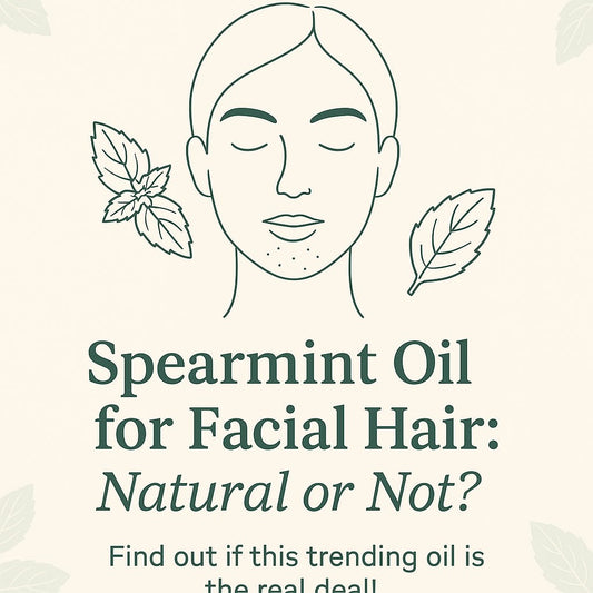 Spearmint essential oil for facial hair