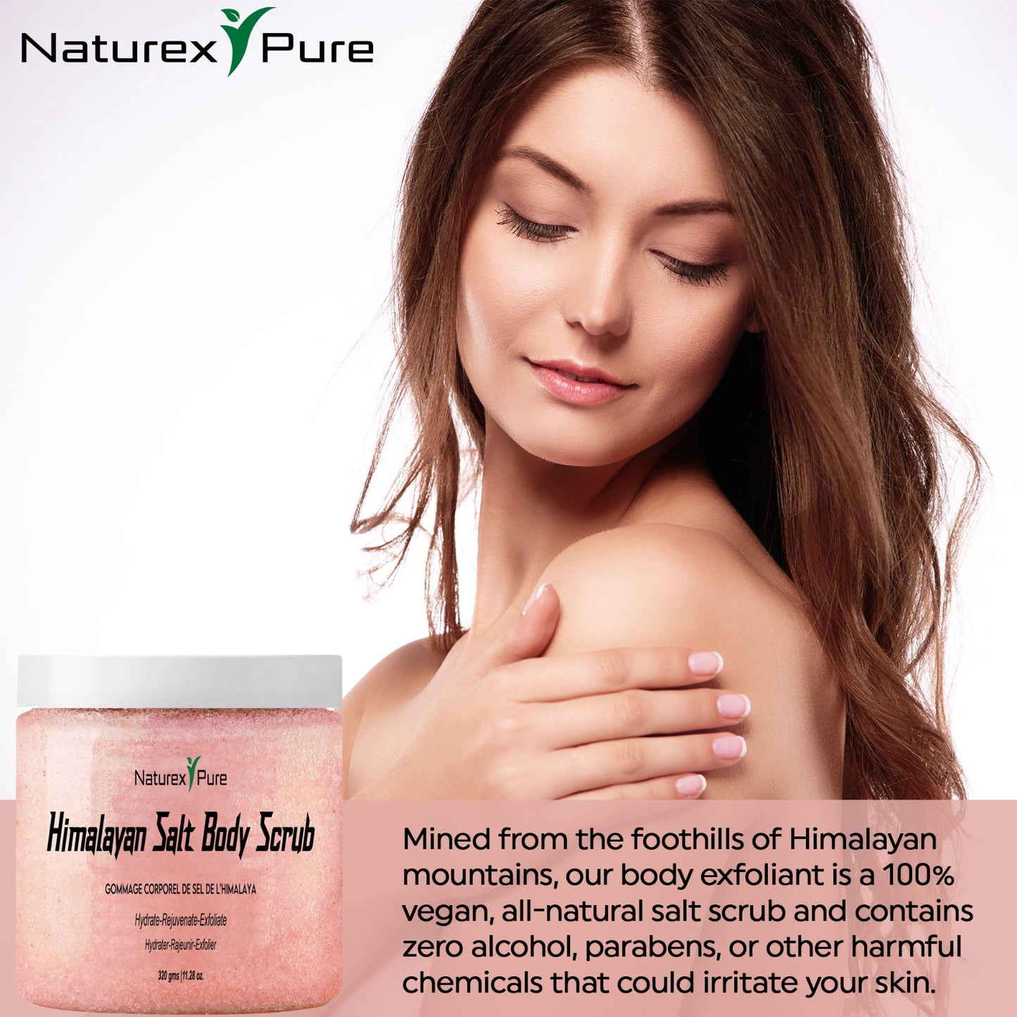 Himalayan salt body scrub