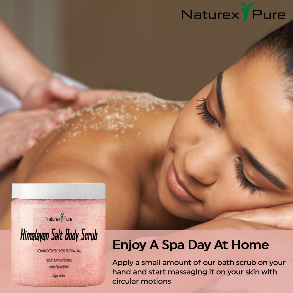 Himalayan salt body scrub