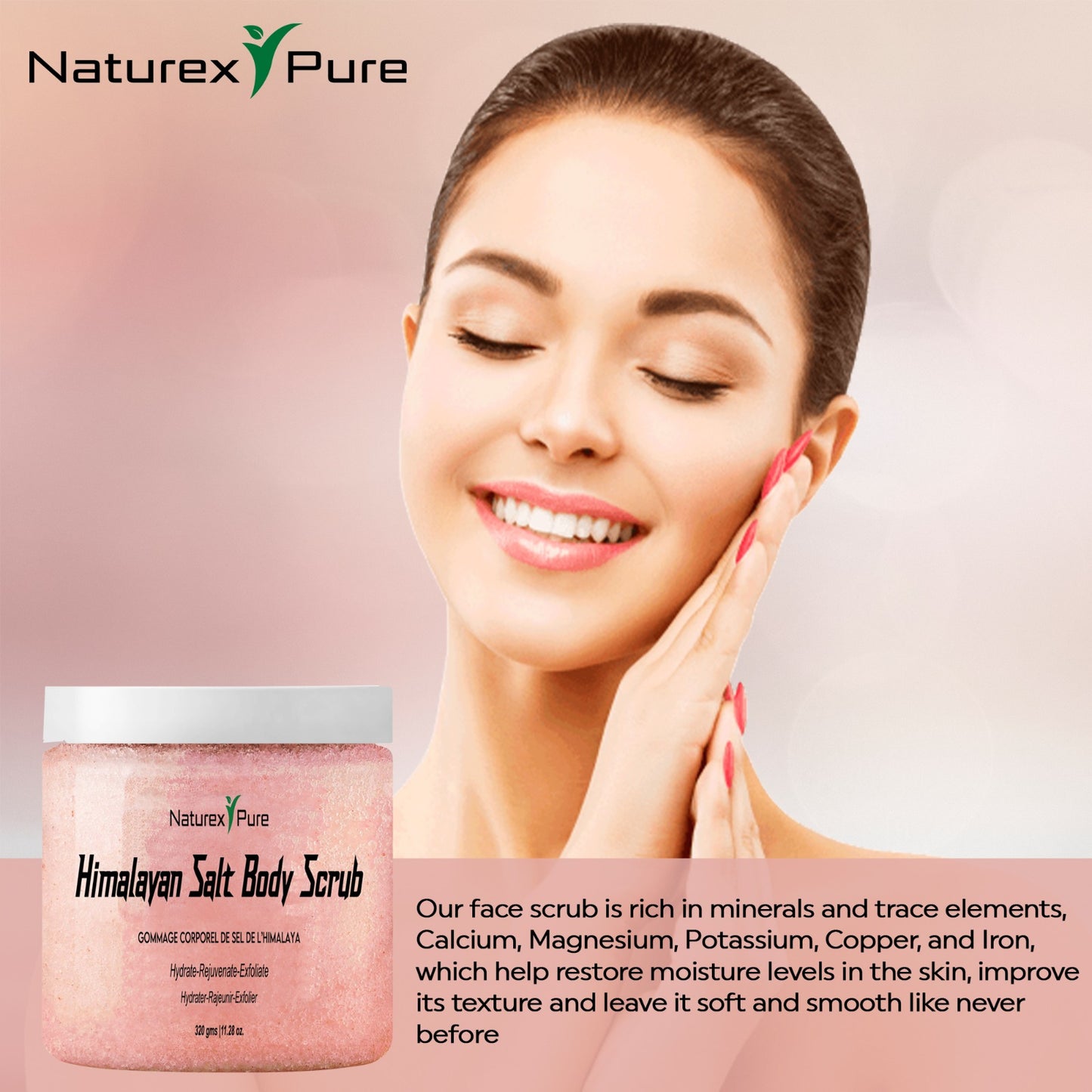 Himalayan salt body scrub