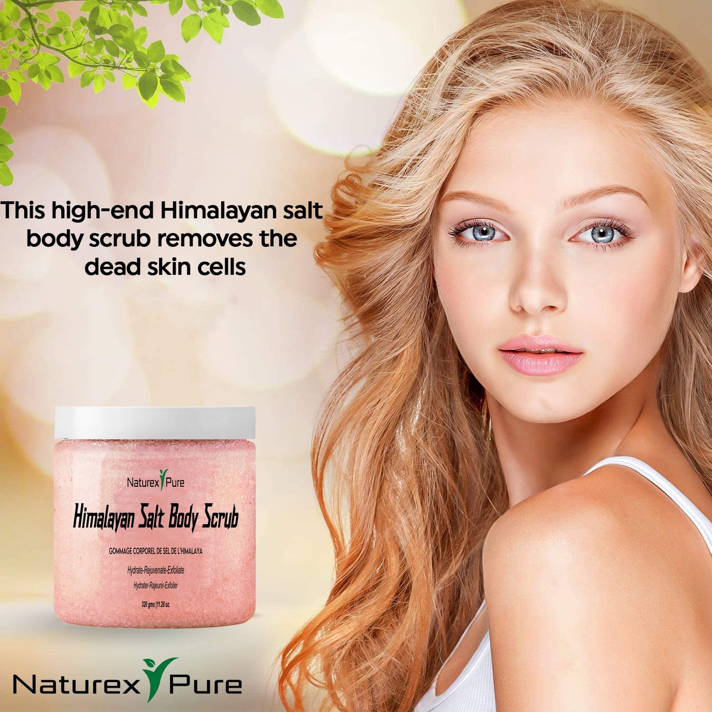 Himalayan salt body scrub