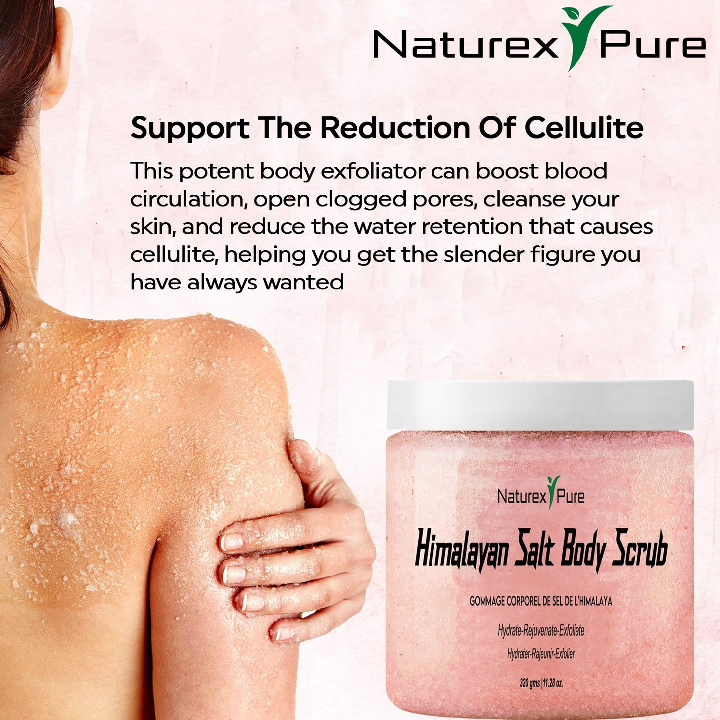 Himalayan salt body scrub